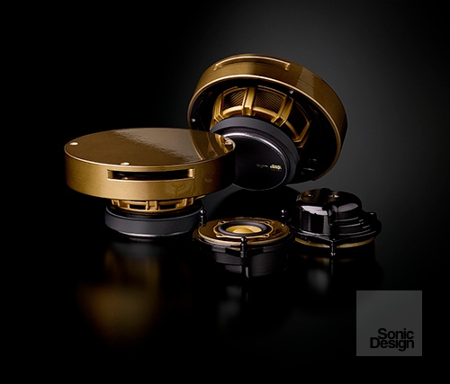 「SCR-222L」52mm ARMSモジュール(手前)と130mmスーパーバスモジュール