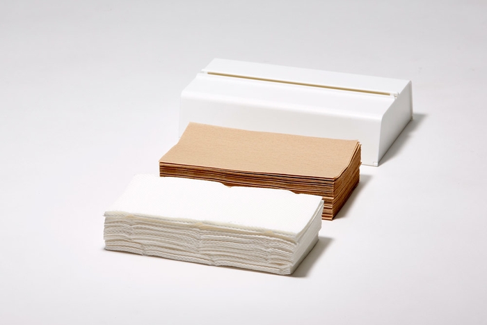 徳用サイズのペーパータオルやキッチンペーパーを小分けして入れる。