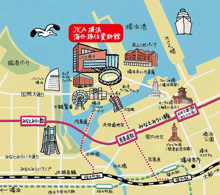 JICA横浜 周辺地図