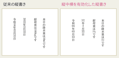 縦中横