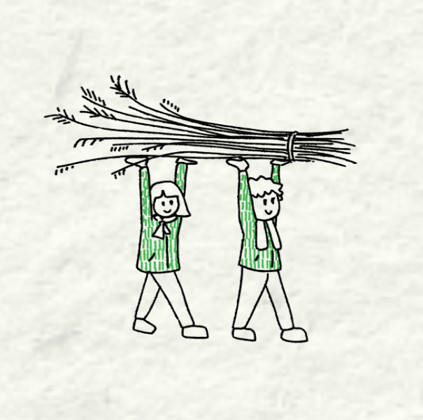 集落の一員として、みんなで“茅刈(かやかり)”体験!「カヤ・キャン美山」(2)