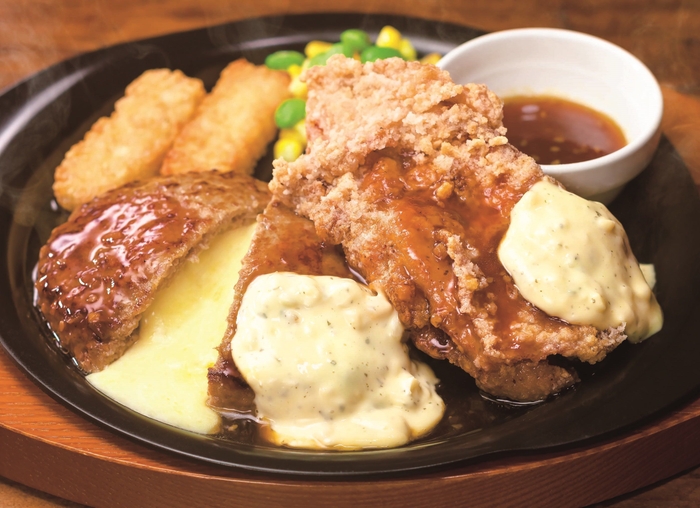 チーズINハンバーグ&チキン南蛮