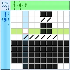 『沙羅ちゃんのロジックパズル』　ゲーム画面