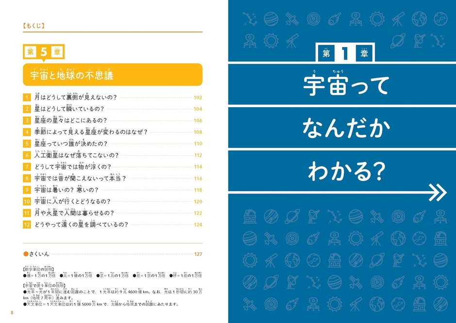『こども宇宙　未知なる宇宙のことがわかる本』もくじ③