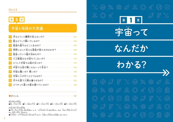 『こども宇宙　未知なる宇宙のことがわかる本』もくじ③
