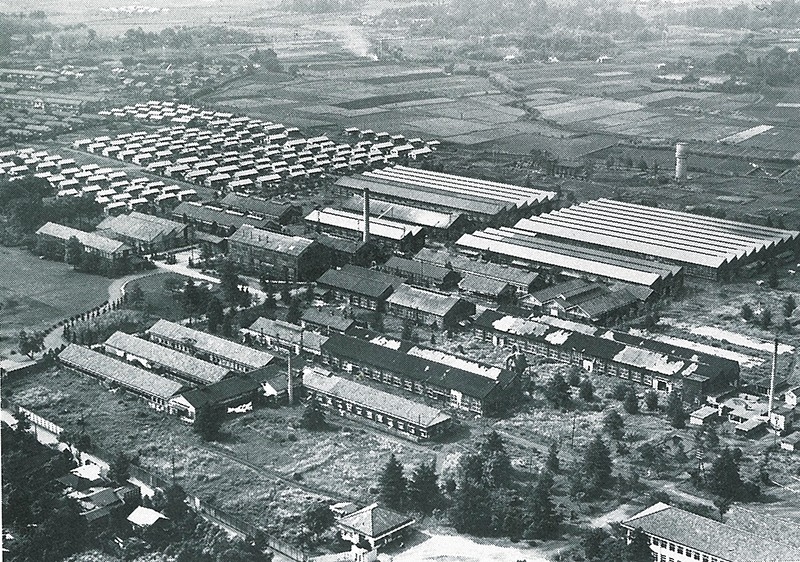 調布市国領に広大な敷地を有していたJUKIの前身「東京重機製造工業組合｣（JUKI提供）