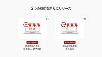 「楽天市場」出店店舗向け店舗運営システム「RMS」に関連する新たな機能をリリース