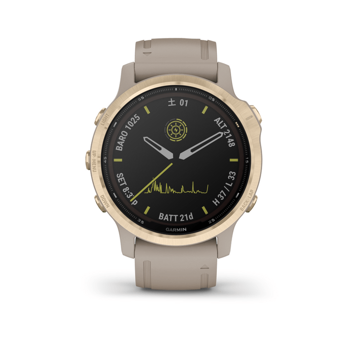 fenix6S Pro Dual Power Light Gold/Sand