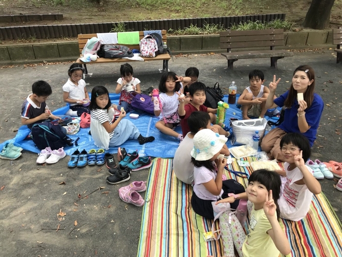 FAM手作りサンドイッチでピクニック遠足