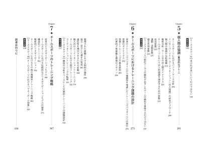 『チームスポーツトレーニング 複雑系スポーツにおける現代的トレーニング戦略』 目次②