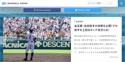野球データコラム:Baseball Geeks(1)
