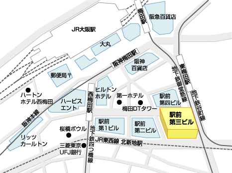 大阪県立美術立地周辺図