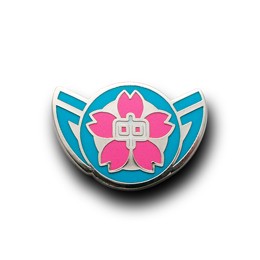 甘楽町役場様「甘楽中学校 校章バッジ」