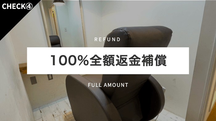 100％全額保証付き