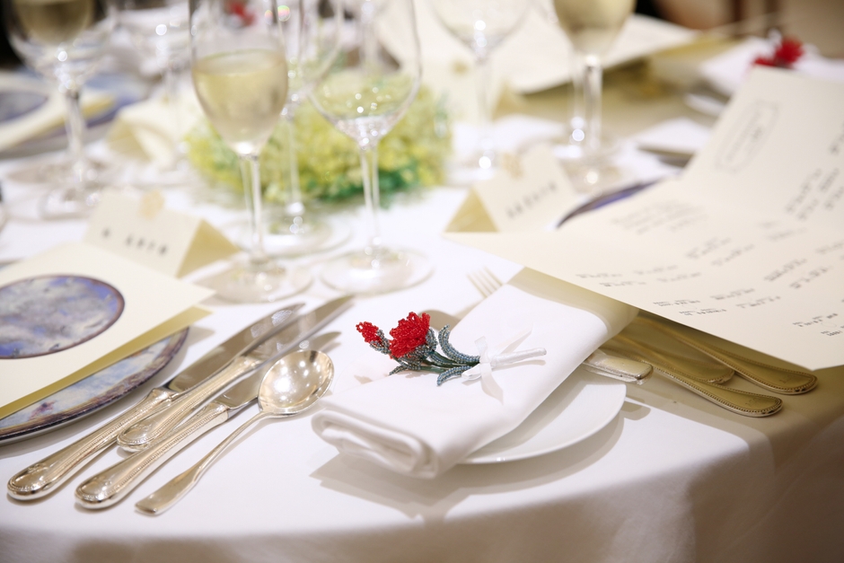 ビーズフラワー「カーネーション」アレンジ例