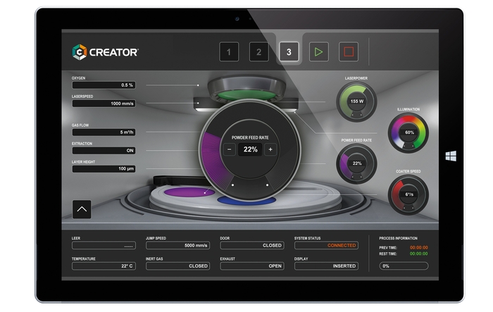 タブレットによる操作