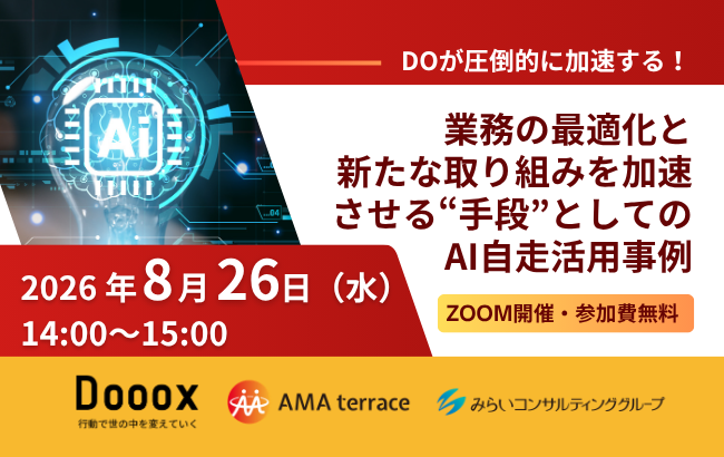 Doが圧倒的に加速する!業務の最適化と新たな取り組みを加速させる“手段”としてのAI自走活用事例