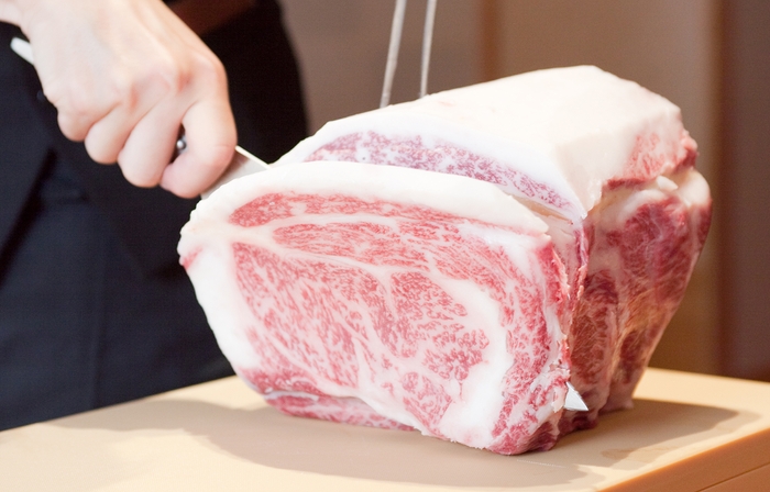 博多和牛ステーキカット