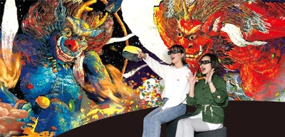 迫力満点の3D映像や画家とつながるVR映像で、 新感覚アート体験を満喫！ GWは大人も子どもも楽しめる！ 体験型ミュージアム「絹谷幸二 天空美術館」