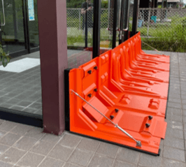 ゲリラ豪雨等による浸水を防ぐ 簡易型止水板 Flood Guard F