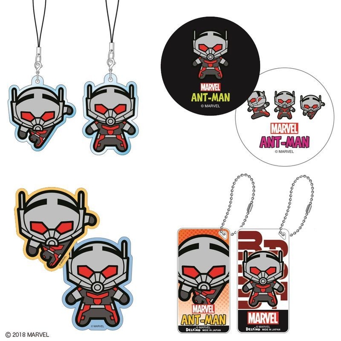 『アントマン&ワスプ』アクリルストラップ、缶バッジ、ステッカー、アクリルストラップ