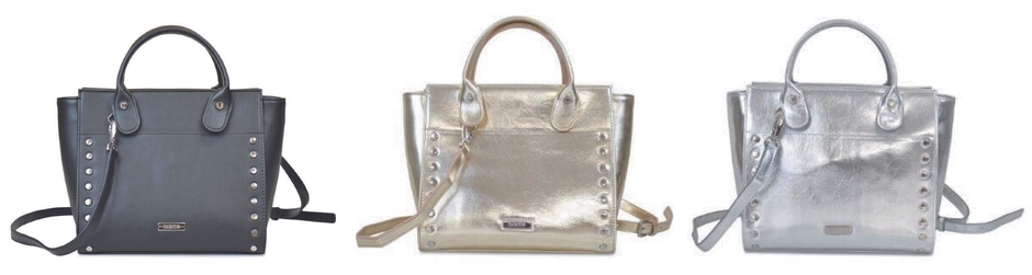 3WAYスタッズ付きハンドバッグ