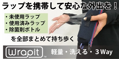 【今、改めて手指衛生を考える】つり革、ドアノブ、タッチパネル、外出に潜む不安はラップホルダー『Wrapit(ラピット)』ひとつで解消できる！【Makuake先行1/3まで受付中】