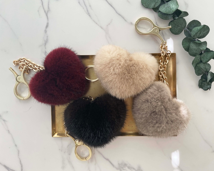 ミンク ハートチャーム