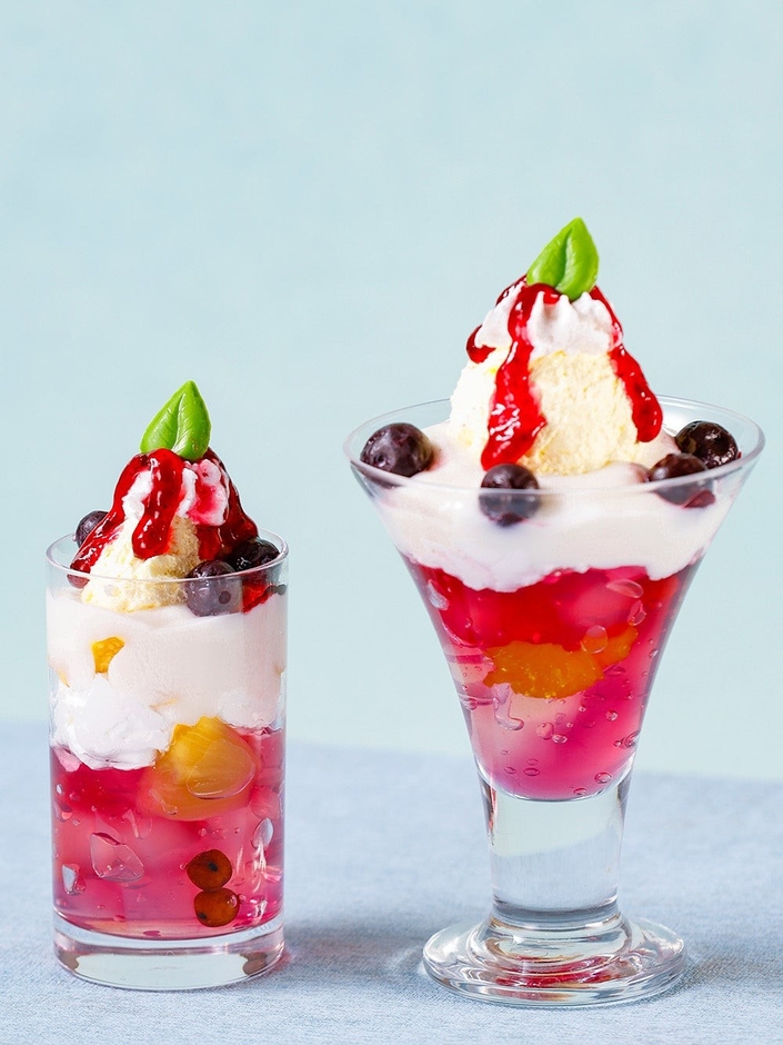 ブルーベリーヨーグルトパフェ(初夏限定パフェ）
