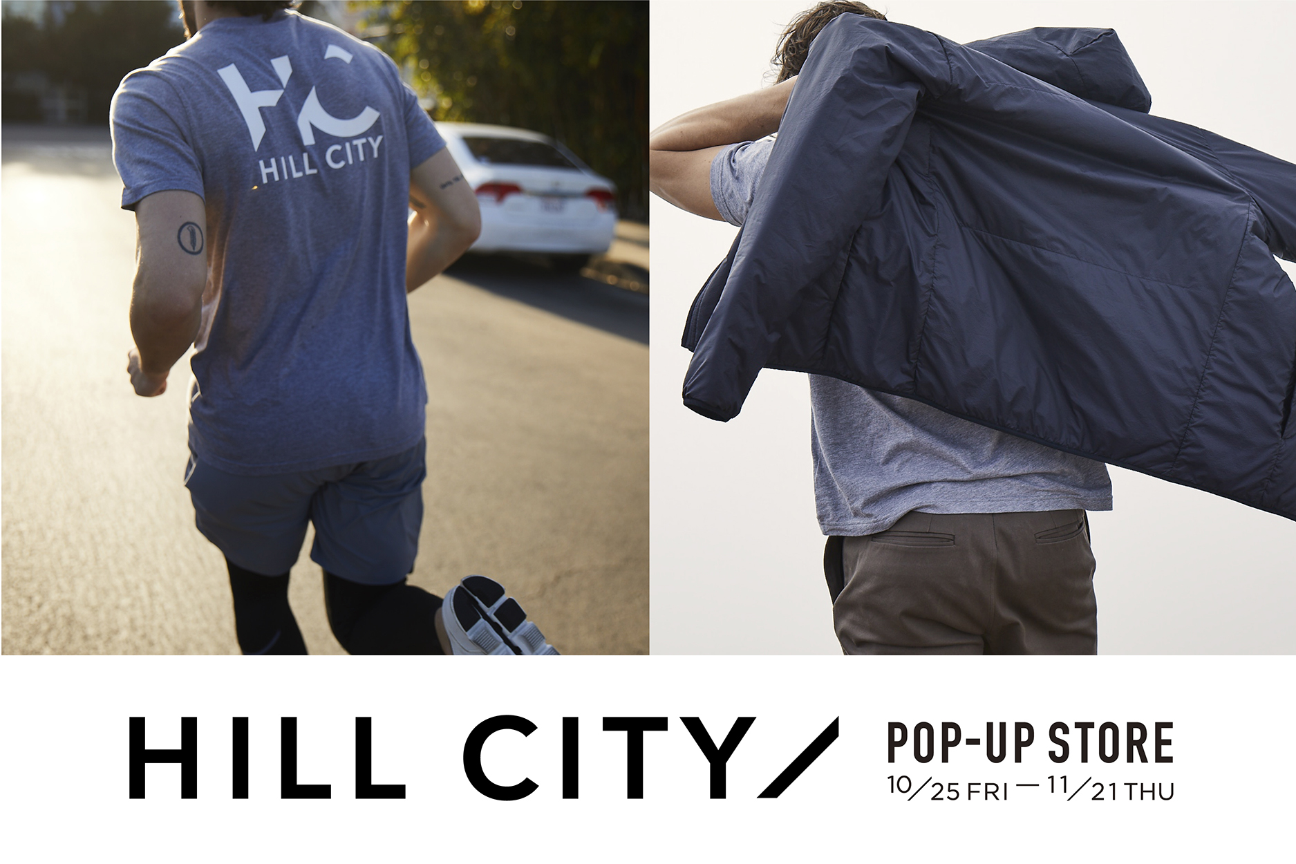 SHIPS 渋谷店にて、GAP(ギャップ)が手掛ける日本初上陸のハイパフォーマンスウエアブランド「HILL CITY(ヒル シティ)」のポップアップストアを開催!