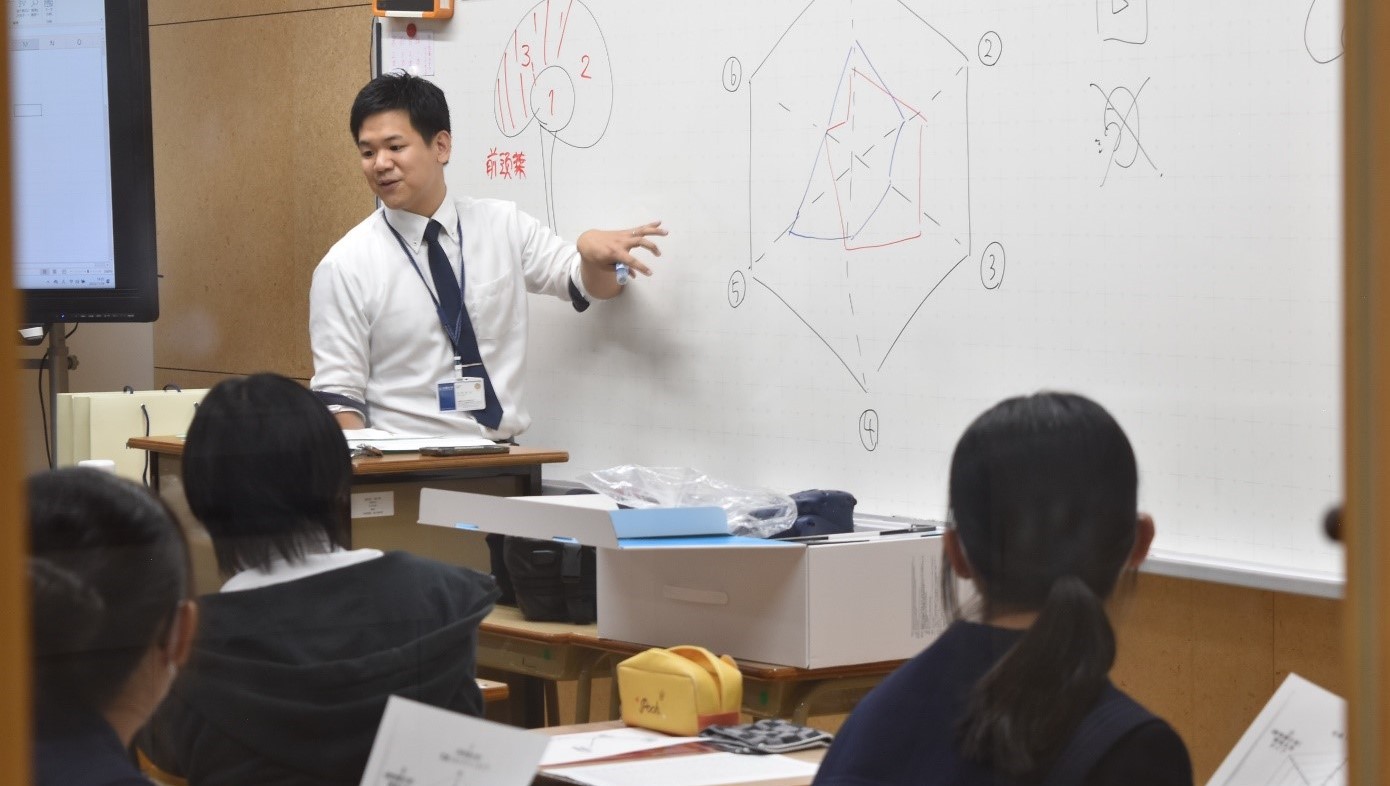 近畿大学九州短期大学の教員が飯塚第二中学校で出張講義 効率的な学習方法を学び、自分にあった学び方を知るきっかけに