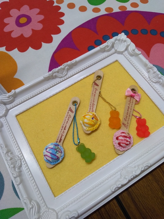 アイスクリームチャーム作り　by フェイクスイーツ屋Hitomi