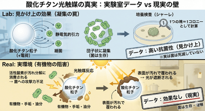 菌の凝集による検査結果への影響／実際の環境で阻害される効果