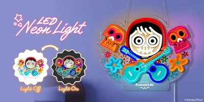 【新デザイン】お部屋に「リメンバー・ミー」の世界観を！10段階調光＆Type-A/C両対応のLEDネオンライトを株式会社PGAが9/18(金)発売