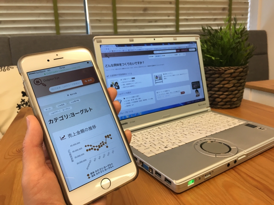 購買データ分析ツール「ドルフィンアイ」画面イメージ