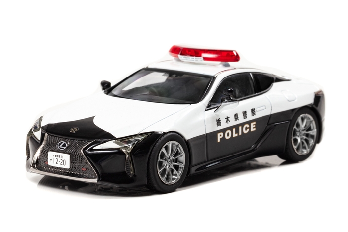 RAI'S 1/43 レクサス LC500 (URZ100) 2020 栃木県警察交通部交通機動隊車両:左前