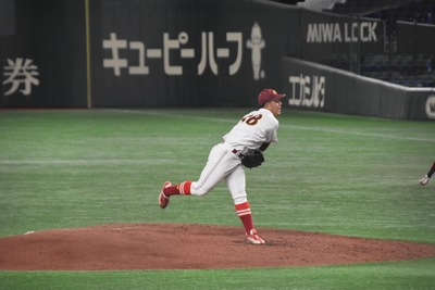５回を無失点に抑えた岩井投手