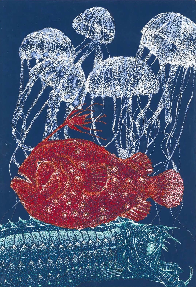 第9回「鉄鋼スラグ製品と海と森」アートコンテスト・子供の部最優秀賞授賞作品「深海魚」中村
青空さん(13歳/長崎県)