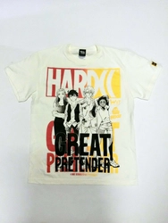 GREAT PRETENDER×ハードコアチョコレート第二弾！ 今回はメインキャラクターを大きく描いたTシャツを発売