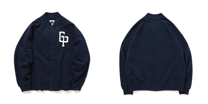 GP LOGO SWEAT SNAP CARDIGAN(2)