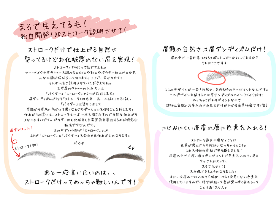 眉ダンディズムだからこそできるタトゥー技術(2)