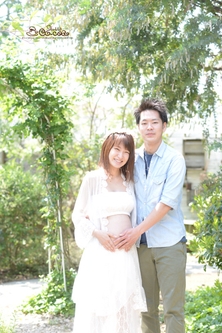 貸し切り型だからこそマタニティ撮影もゆっくりと。