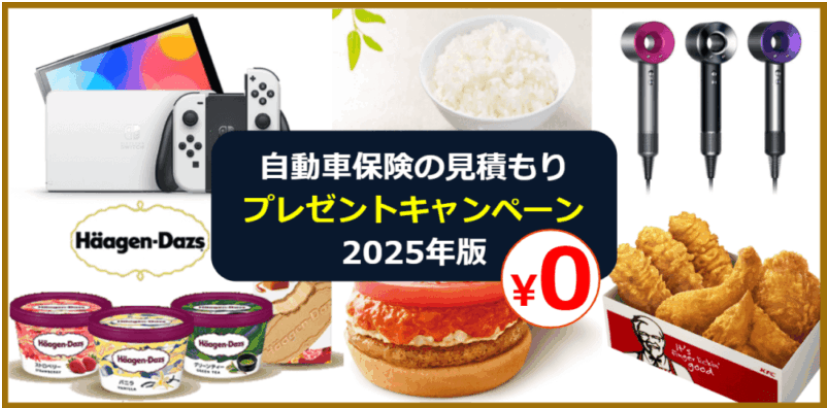 自動車保険キャンペーンサイトのアイキャッチ画像