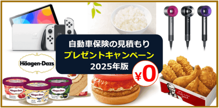 自動車保険キャンペーンサイトのアイキャッチ画像