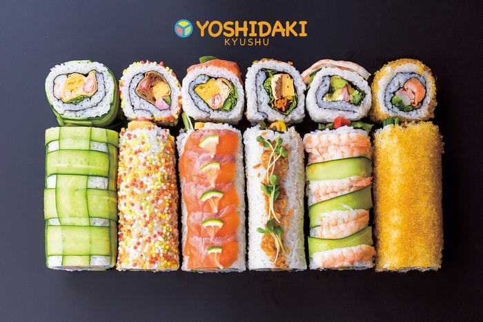 巻芯を使った裏巻き寿司例