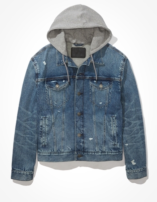 フード付き デニムトラッカージャケット ¥14,100