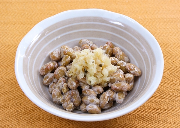 納豆に『やみつき岩下の新生姜』（小鉢）