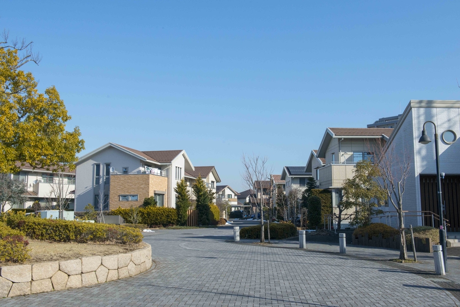 市内住宅地の街並み