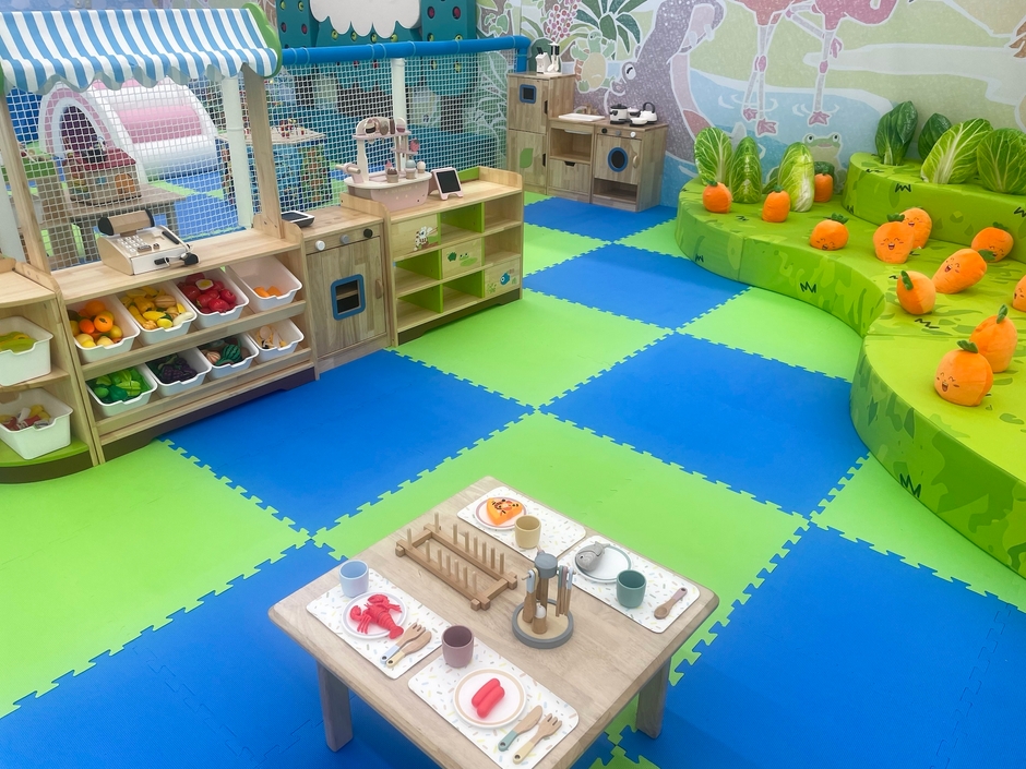 おままごとが楽しめるコーナー