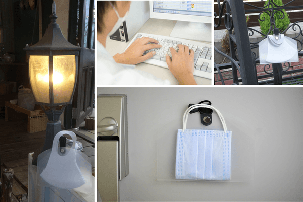 玄関ドアーの裏側、冷蔵庫、キャビネット、ライトの柱・・・どこでも